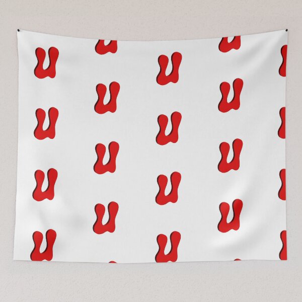 Item preview, Bold Red 3D Letter U – Playful Bubble Font designed and sold by uncoXab.