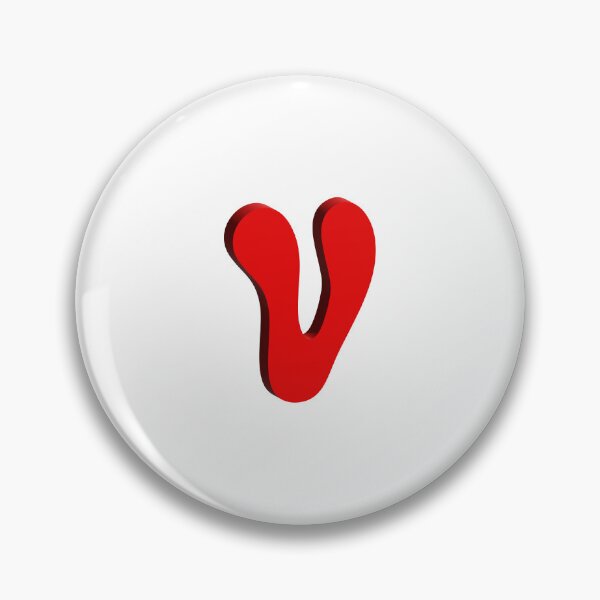 Item preview, Bold Red 3D Letter V – Playful Bubble Font designed and sold by uncoXab.