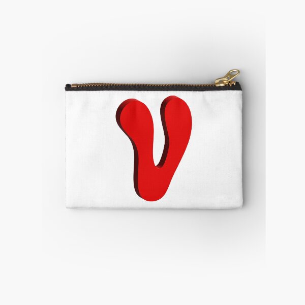 Item preview, Bold Red 3D Letter V – Playful Bubble Font designed and sold by uncoXab.