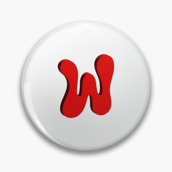 Item preview, Bold Red 3D Letter W – Playful Bubble Font designed and sold by uncoXab.