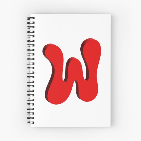 Item preview, Bold Red 3D Letter W – Playful Bubble Font designed and sold by uncoXab.