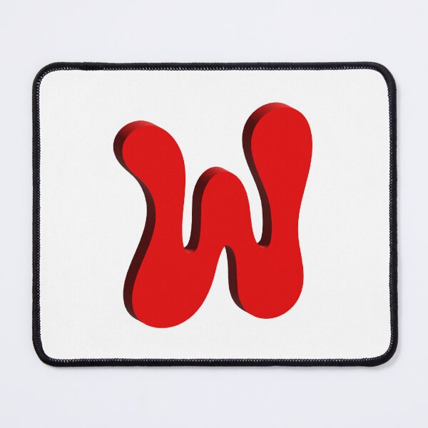 Item preview, Bold Red 3D Letter W – Playful Bubble Font designed and sold by uncoXab.