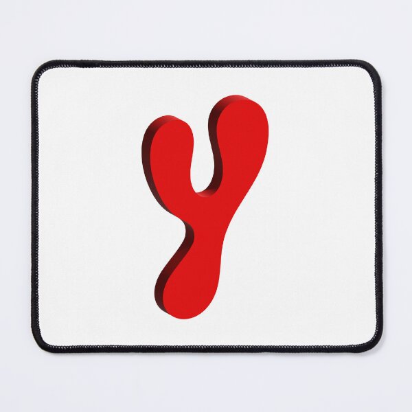 Item preview, Bold Red 3D Letter Y – Playful Bubble Font designed and sold by uncoXab.