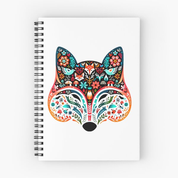 Item preview, Scandinavian Folk Art Fox head by heidiannemorris ©️  designed and sold by FOLK ART FUSION by heidiannemorris.