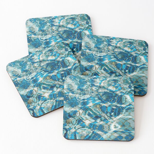 Item preview, Blue Sunlit Ripples Circles and Veins of Light designed and sold by Georgia Mizuleva.