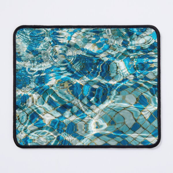 Item preview, Blue Sunlit Ripples Circles and Veins of Light designed and sold by Georgia Mizuleva.