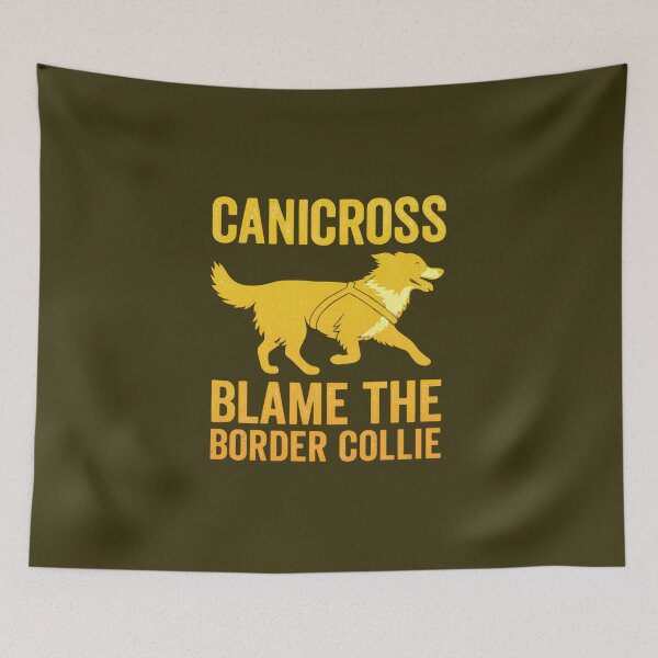 Item preview, Canicross Blame the Border Collie Funny Dog Sport Design designed and sold by Meandmyshop.