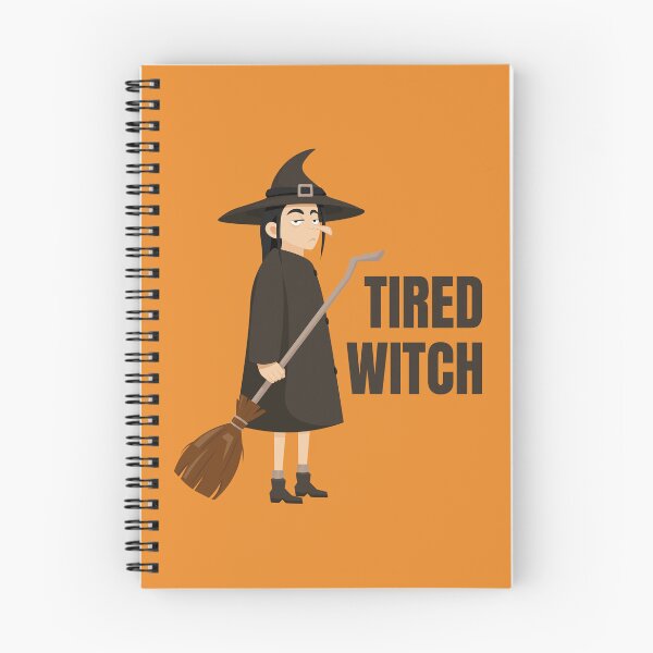 Item preview, Tired Witch Funny Halloween Humor designed and sold by Art-of-Rory.