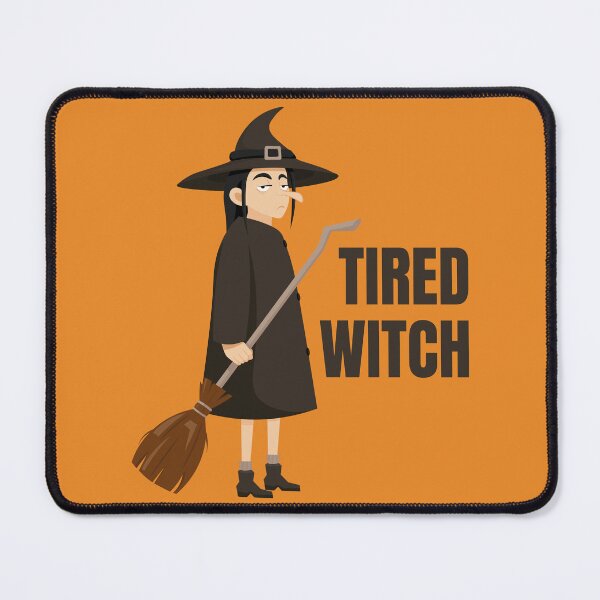 Item preview, Tired Witch Funny Halloween Humor designed and sold by Art-of-Rory.