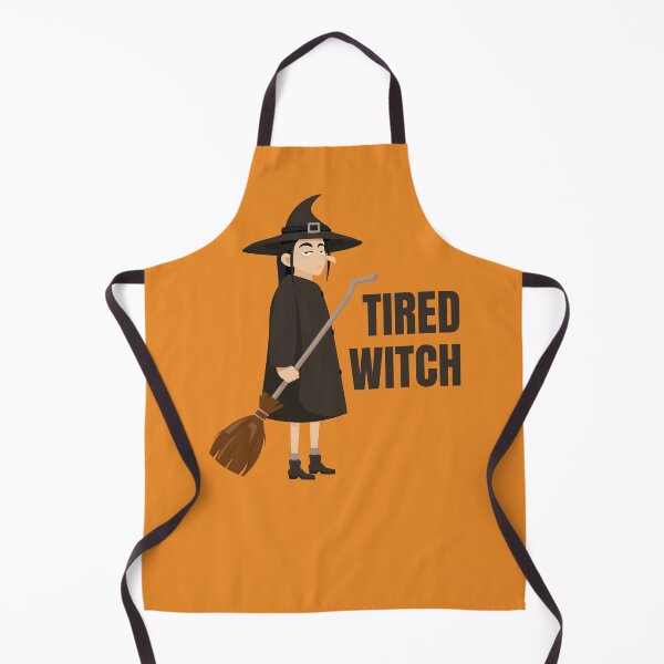 Item preview, Tired Witch Funny Halloween Humor designed and sold by Art-of-Rory.