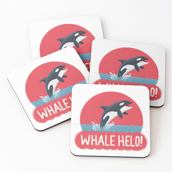 Item preview, Whale Helo! Orca Sticker  designed and sold by kacperartdesign.