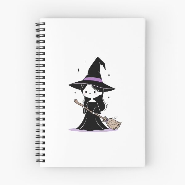 Item preview, Cute Kawaii Witch with Broomstick designed and sold by istoriadesign.