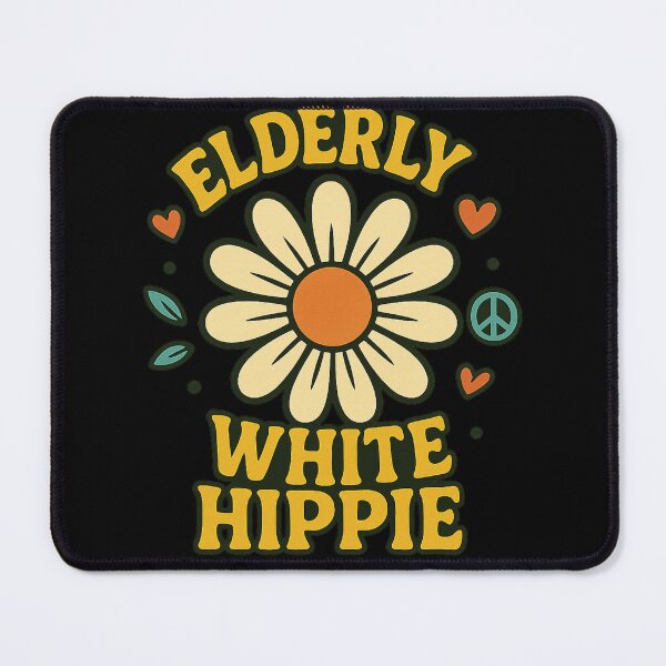 Item preview, Elderly White Hippie Trending Funny Saying Hippie Humor designed and sold by NightWisdom.