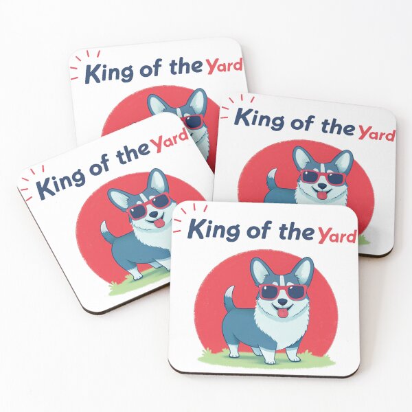 Artikelvorschau, König des Hofes, Corgi-Hund Sticker entworfen und verkauft von kacperartdesign.