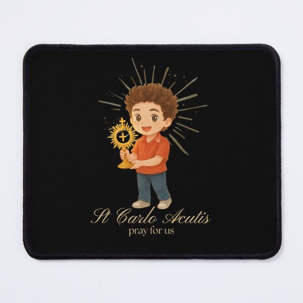 Item preview, Carlo Acutis Cartoon Art – Catholic Decor, Inspirational Saint Illustration designed and sold by MixnMatch.