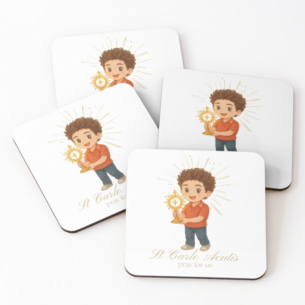 Item preview, Carlo Acutis Cartoon Art – Catholic Decor, Inspirational Saint Illustration designed and sold by MixnMatch.