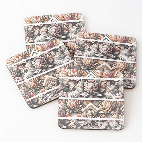 Item preview, African protea print design  designed and sold by Nikki-Tee.