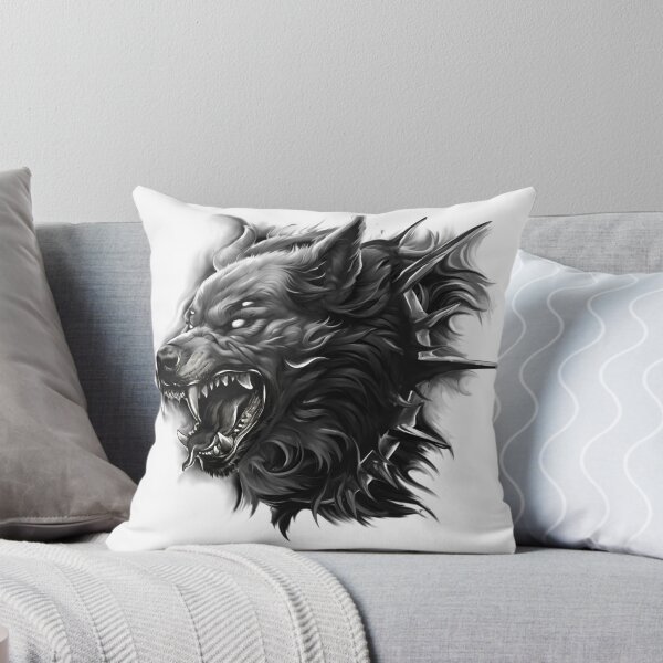 Item preview, Fierce Wolf Head Dark Art designed and sold by Native4Art.