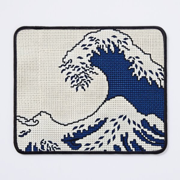 Item preview, Cross stitch Hokkaido waves traditional pattern and colors designed and sold by Ponted.