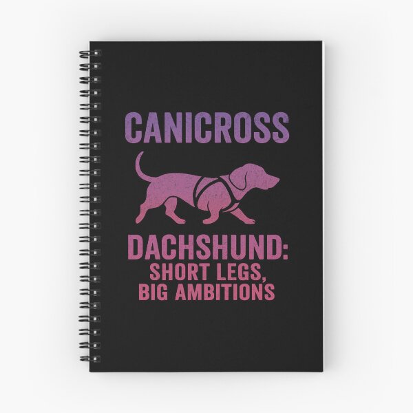 Item preview, Canicross Dachshund Short Legs Big Ambitions Funny Dog Sport Design designed and sold by Meandmyshop.
