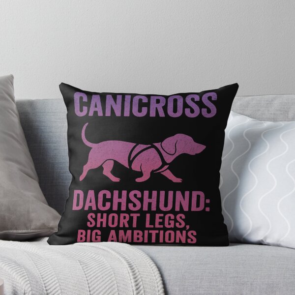 Item preview, Canicross Dachshund Short Legs Big Ambitions Funny Dog Sport Design designed and sold by Meandmyshop.