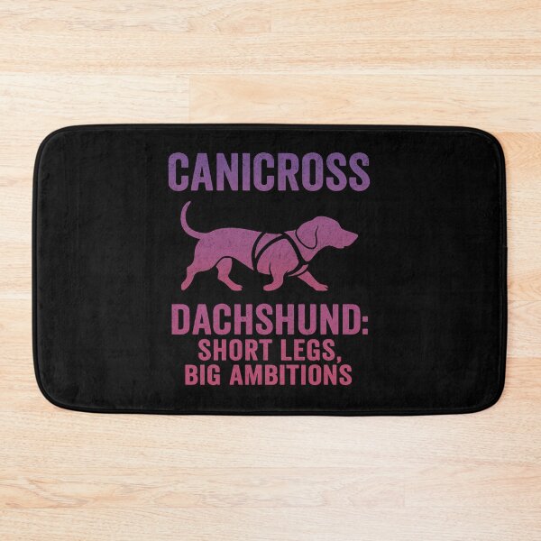 Item preview, Canicross Dachshund Short Legs Big Ambitions Funny Dog Sport Design designed and sold by Meandmyshop.