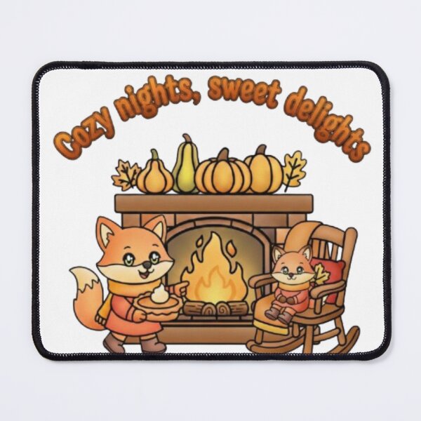 Item preview, cosy foxes designed and sold by Henandbeas.