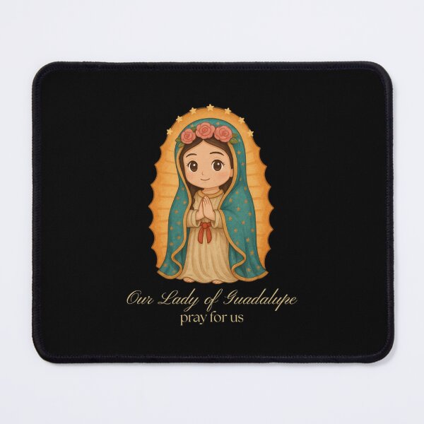 Item preview, Our Lady of Guadalupe Cartoon Art – Catholic Decor, Inspirational Saint Illustration designed and sold by MixnMatch.
