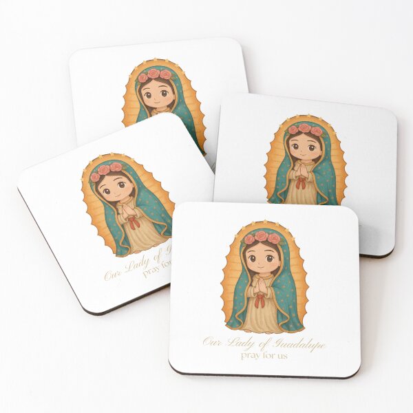 Item preview, Our Lady of Guadalupe Cartoon Art – Catholic Decor, Inspirational Saint Illustration designed and sold by MixnMatch.