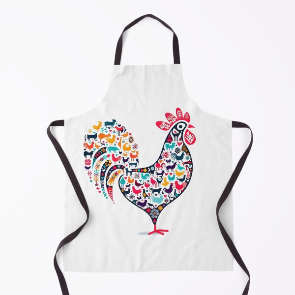 Item preview, Scandinavian Folk Art Cockerel by heidiannemorris ©️  designed and sold by FOLK ART FUSION by heidiannemorris.