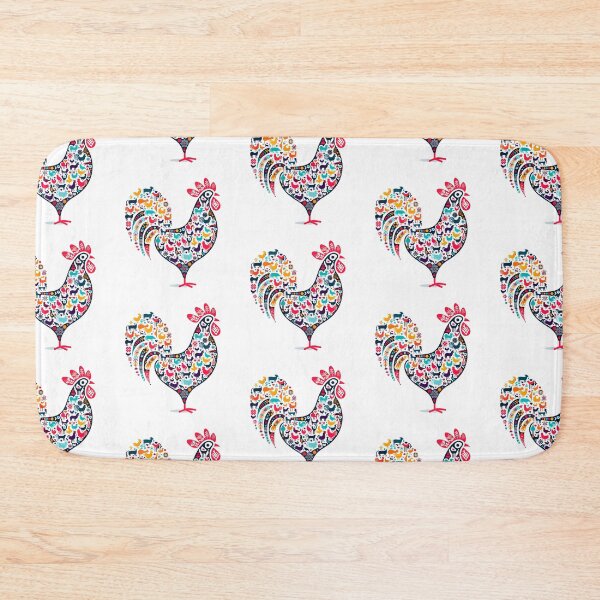 Item preview, Scandinavian Folk Art Cockerel by heidiannemorris ©️  designed and sold by FOLK ART FUSION by heidiannemorris.