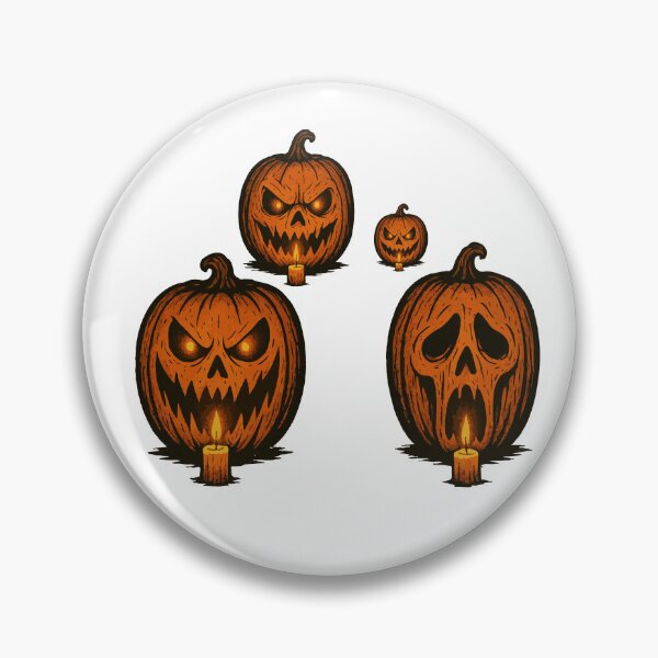 Aperçu de l'œuvre Citrouille d'Halloween effrayante créée et vendue par DKunic.