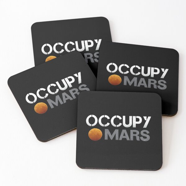 Item preview, Occupy Mars – Retro Futuristic Space Exploration Sci-Fi Astronaut Mission Design designed and sold by StickerHavenn.