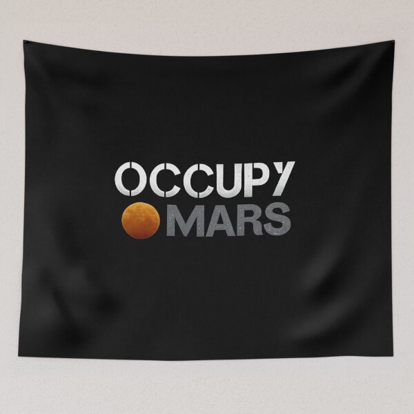 Item preview, Occupy Mars – Retro Futuristic Space Exploration Sci-Fi Astronaut Mission Design designed and sold by StickerHavenn.