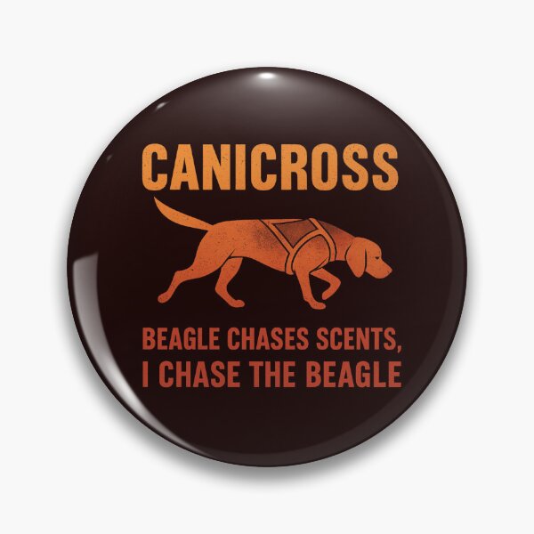 Item preview, Canicross Beagle Chases Scents Funny Dog Sport Design designed and sold by Meandmyshop.