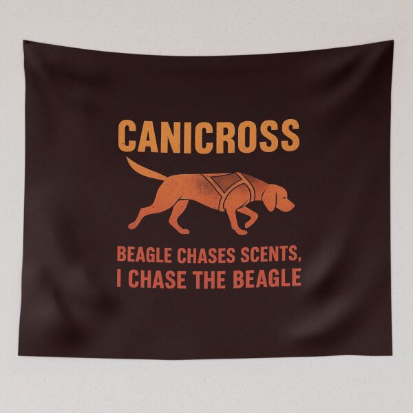 Item preview, Canicross Beagle Chases Scents Funny Dog Sport Design designed and sold by Meandmyshop.