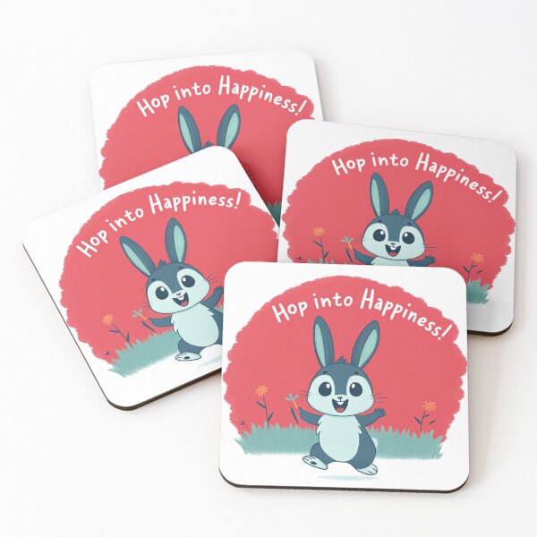 Item preview, Hop Into Happiness Bunny Design designed and sold by kacperartdesign.