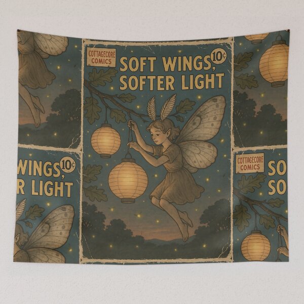 Item preview, Nostalgic Cottagecore: Soft wings, softer light designed and sold by bapupa.