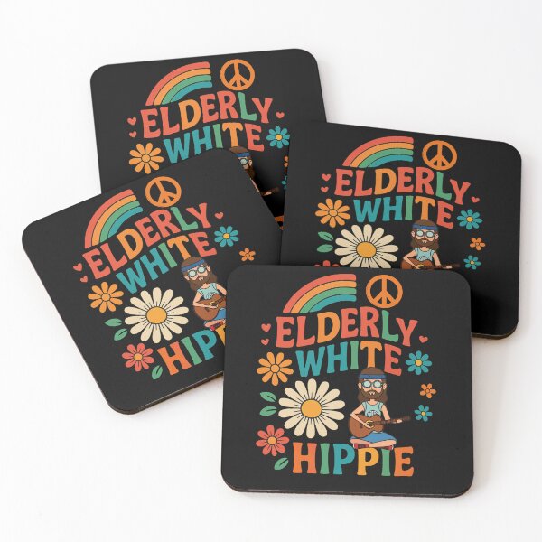 Item preview,  Elderly White Hippie Trending Funny Saying Hippie Humor designed and sold by NightWisdom.
