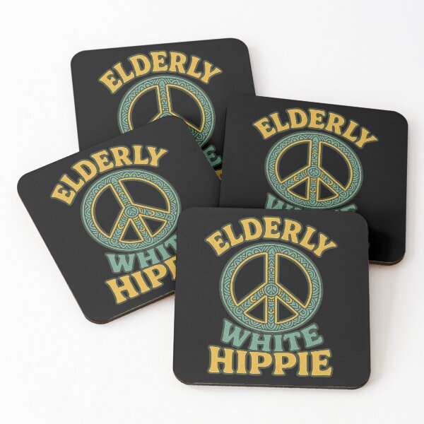 Item preview, Elderly White Hippie Trending Funny Saying Hippie Humor designed and sold by NightWisdom.