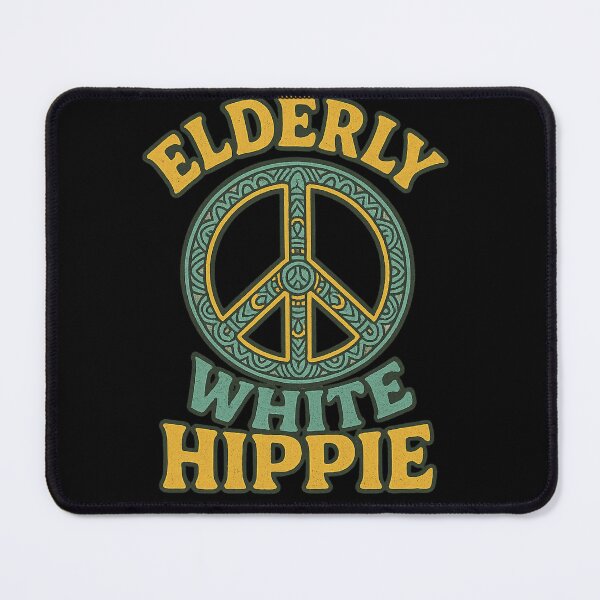 Item preview, Elderly White Hippie Trending Funny Saying Hippie Humor designed and sold by NightWisdom.