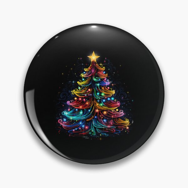 Item preview, Ra.Diant Ne.On Christmas Tree Festive Glow Art designed and sold by CarmenLemmons.