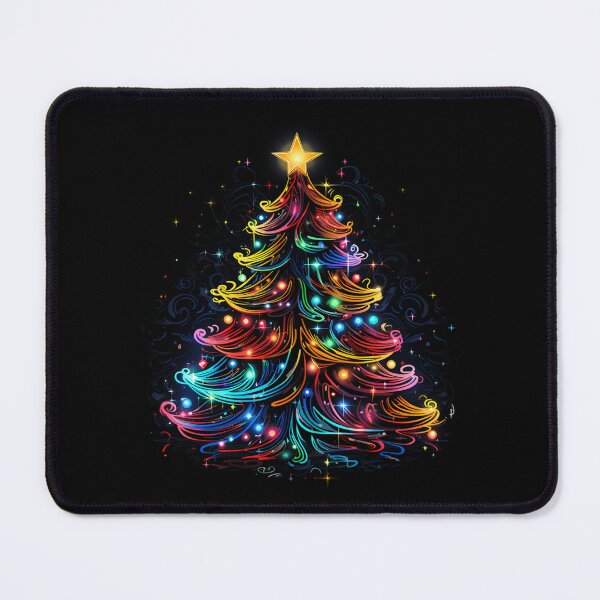 Item preview, Ra.Diant Ne.On Christmas Tree Festive Glow Art designed and sold by CarmenLemmons.