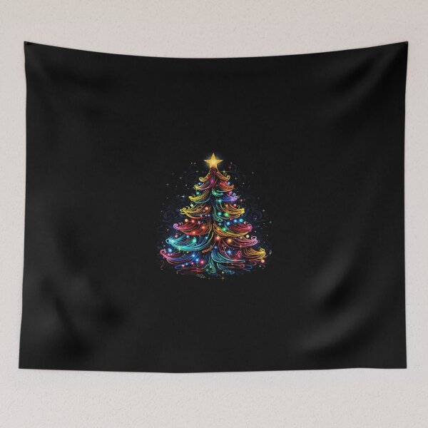 Item preview, Ra.Diant Ne.On Christmas Tree Festive Glow Art designed and sold by CarmenLemmons.