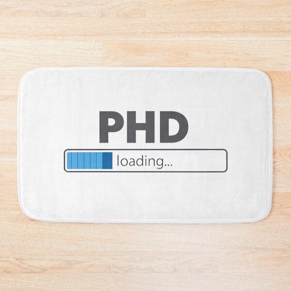 Item preview, PhD Loading Sticker – Minimalist Graduate School Design with Progress Bar designed and sold by VividOrganica.