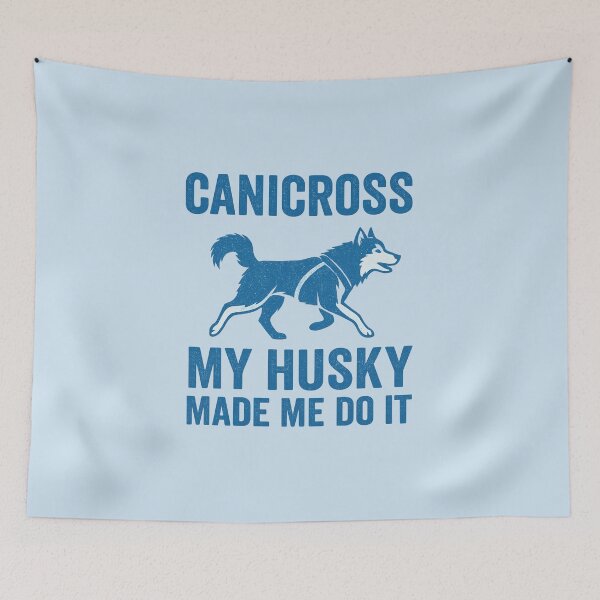 Item preview, Canicross My Husky Made Me Do It Funny Dog Sport Design designed and sold by Meandmyshop.