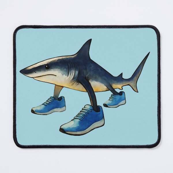 Item preview, Tralalero Tralala Shark in Blue Shoes Watercolor Cutout designed and sold by EmeraldeaArt.