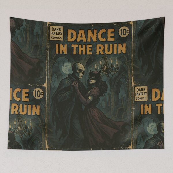 Item preview, Romantic Dark Fantasy Art: Dance in the ruin designed and sold by bapupa.