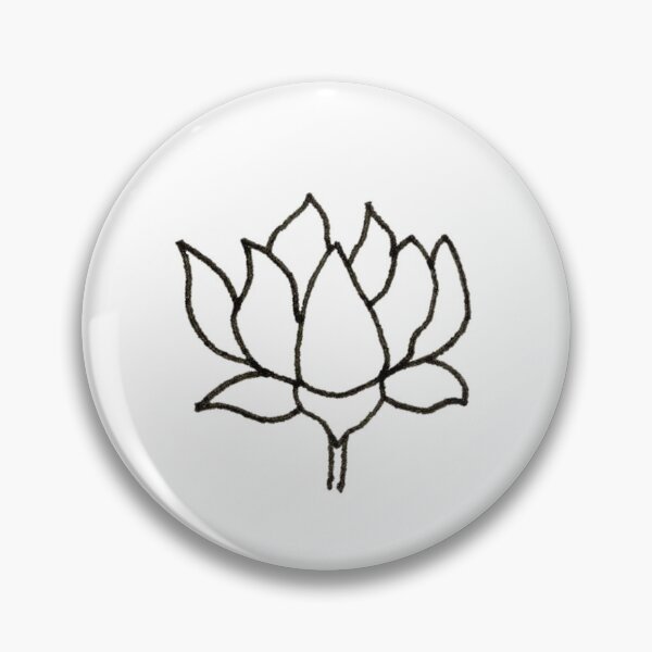 Item preview, Lotus Flower Drawing Fineline designed and sold by malachihann.