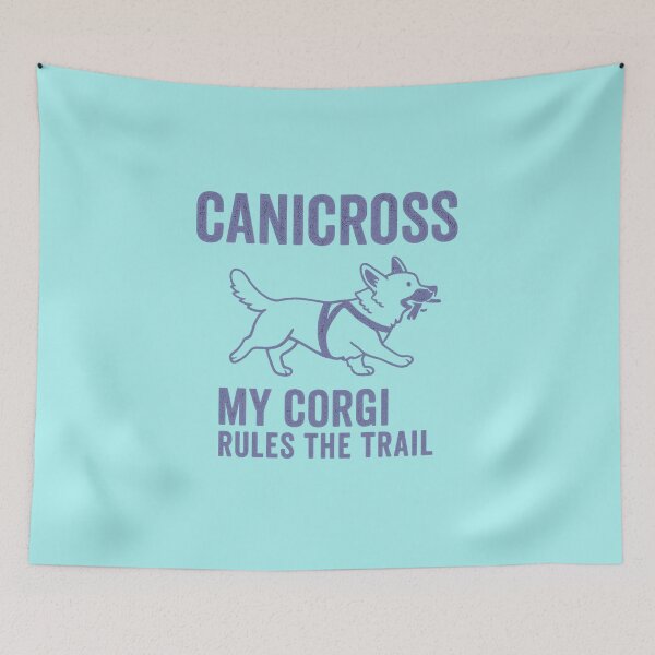 Item preview, Funny Corgi Canicross Parody Distressed Design designed and sold by Meandmyshop.